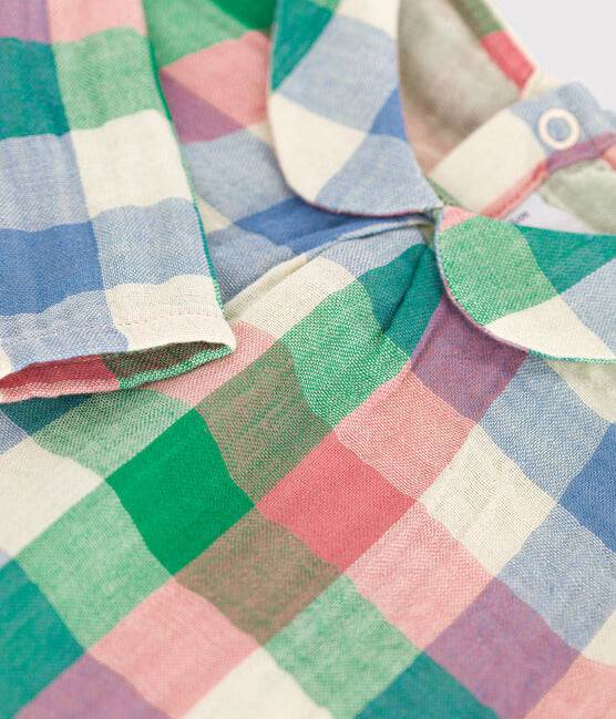 Babies Cotton Gauze Blouse with Collar - Parkette.