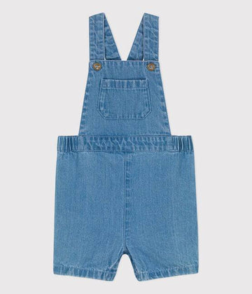 LIGHT DENIM OVERALL SHORTS - Parkette.
