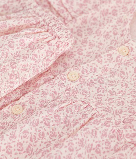 BABIES' COTTON GAUZE SHORT-SLEEVED DRESS AND BLOOMERS - Parkette.