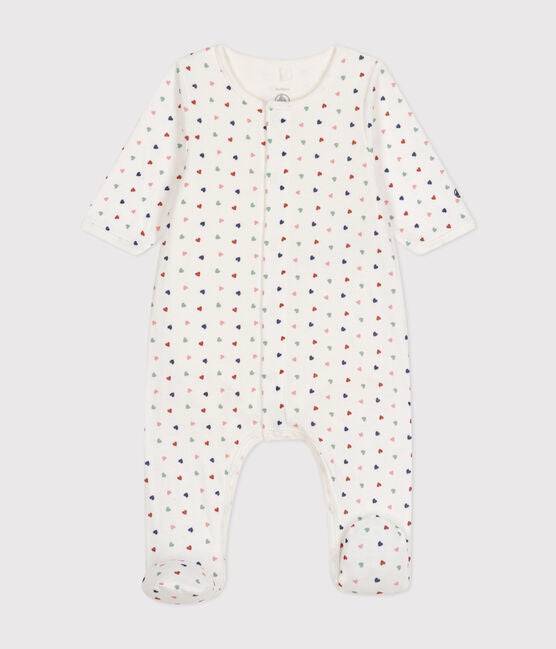 BABIES' BODYJAMA IN MINI-HEART PRINT TUBE KNIT - Parkette.