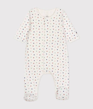 BABIES' BODYJAMA IN MINI-HEART PRINT TUBE KNIT - Parkette.