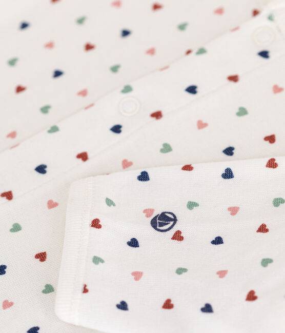 BABIES' BODYJAMA IN MINI-HEART PRINT TUBE KNIT - Parkette.
