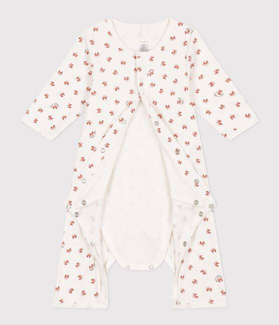 Babies' Footless Cotton Bodyjama - Foxes - Parkette.