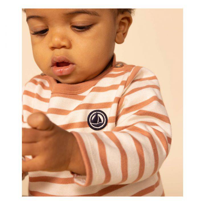BABIES' THICK JERSEY BRETON TOP - SIENA - Parkette.