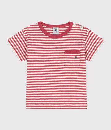 SHORT-SLEEVED STRIPED SLUB JERSEY T-SHIRT - Parkette.