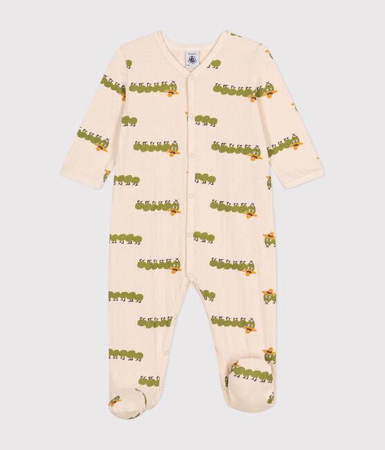 BABIES' COTTON CENTIPEDE PRINT SLEEPSUIT - Parkette.