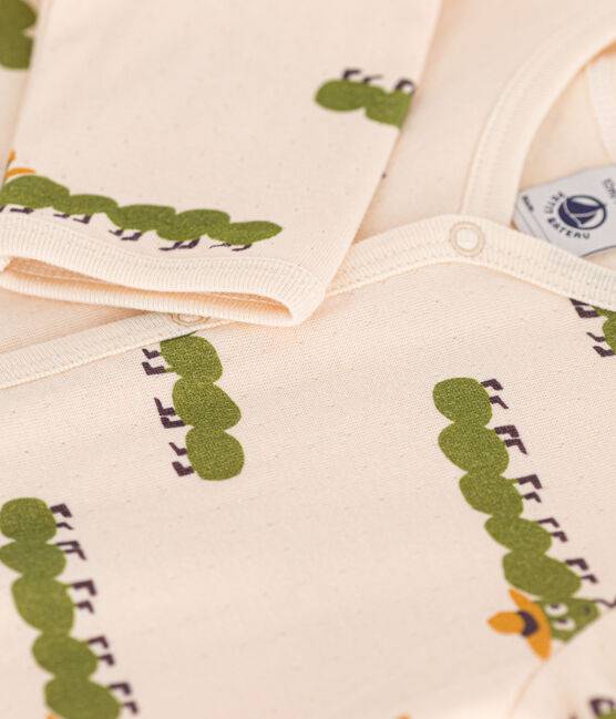 BABIES' COTTON CENTIPEDE PRINT SLEEPSUIT - Parkette.