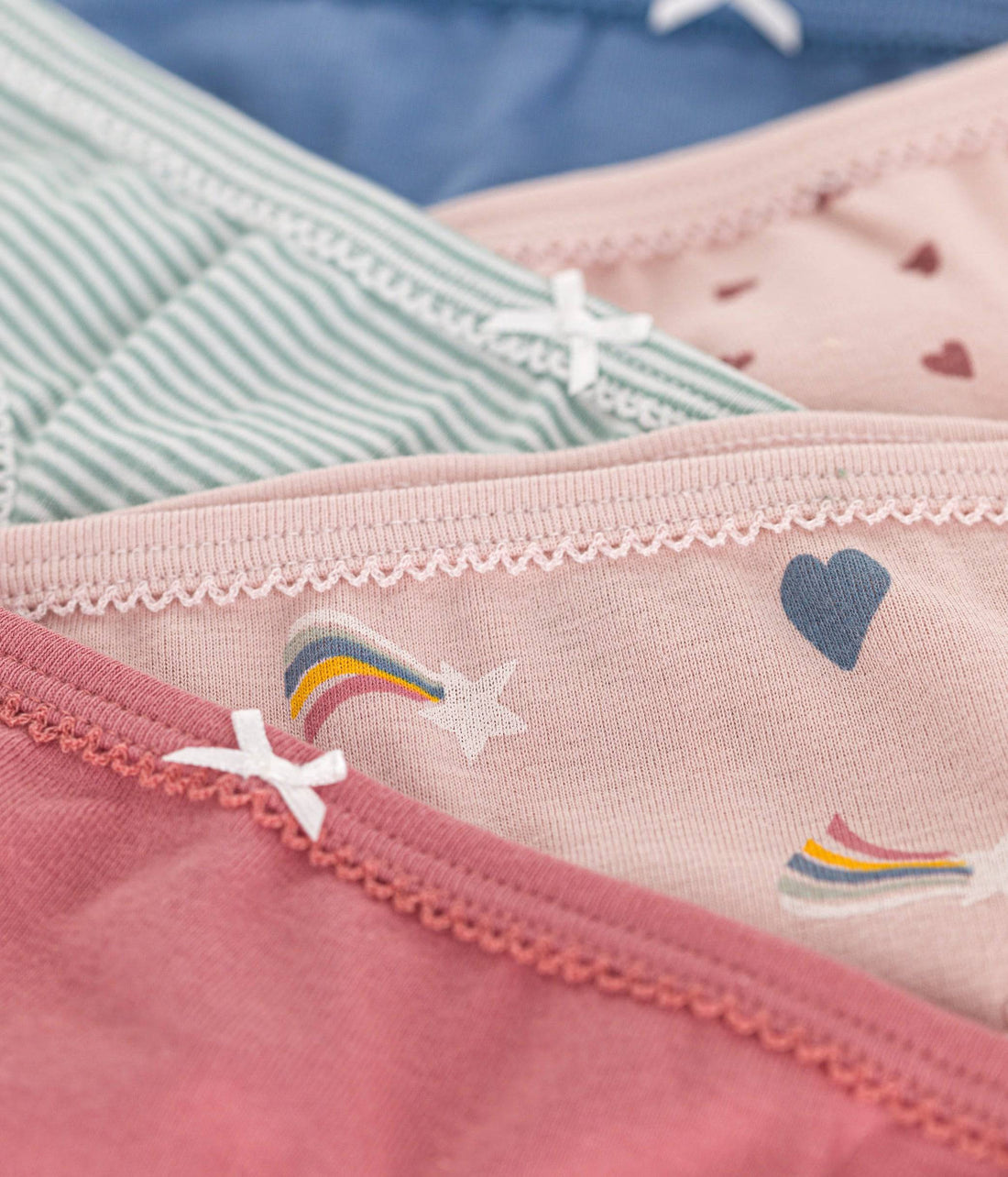 Kids Heart Patterned Cotton Briefs - 5-Pack - Parkette.