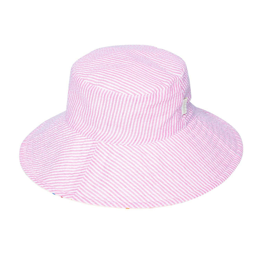 Rainbow Hearts Reversible Sun Hat - Parkette.