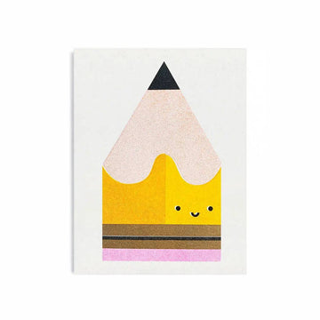 Yellow Pencil Mini Card - Parkette.