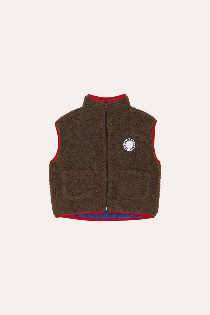 BROWN TEDDY VEST - Parkette.
