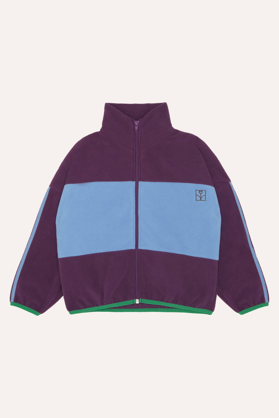 Purple Polar Zipped Sweatshirt - Parkette.