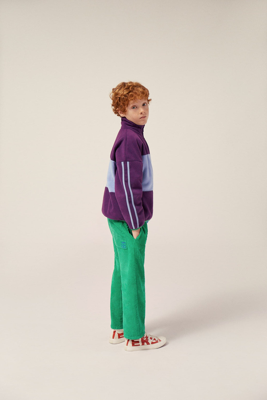 Purple Polar Zipped Sweatshirt - Parkette.