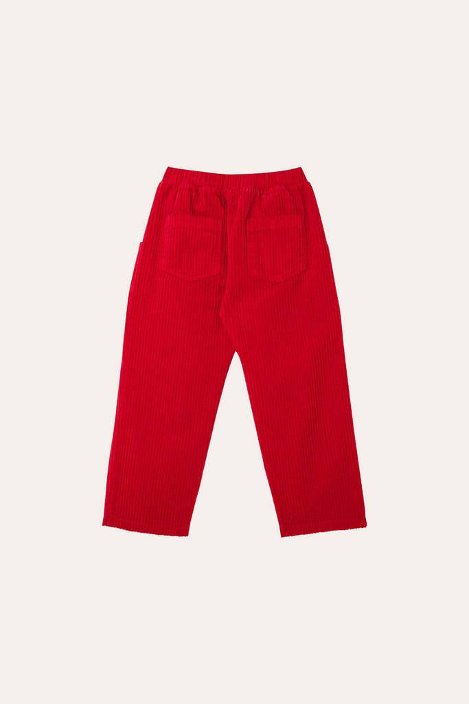 RED CORDUROY TROUSERS - Parkette.