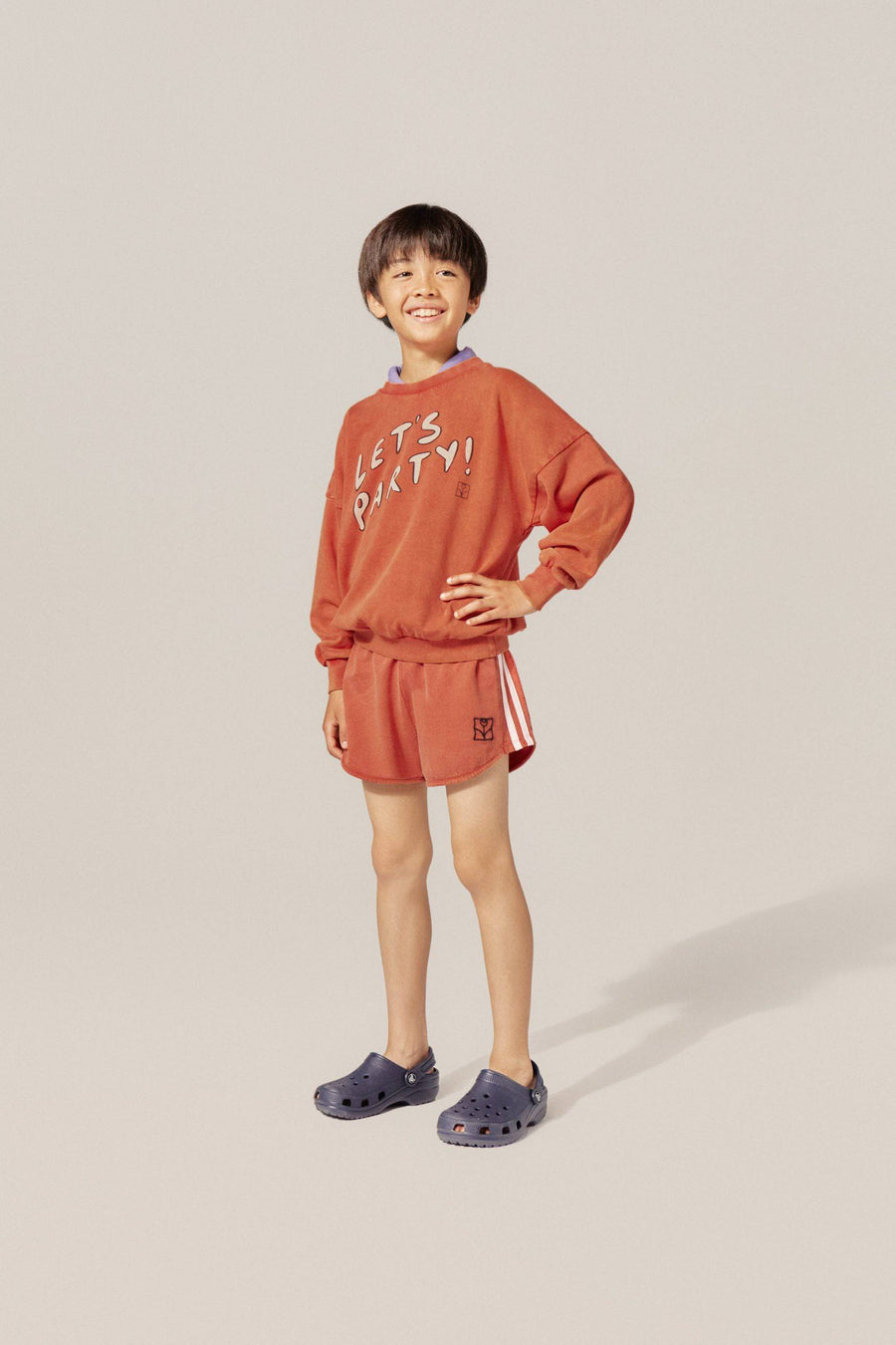 Sporty Red Kids Shorts - Parkette.