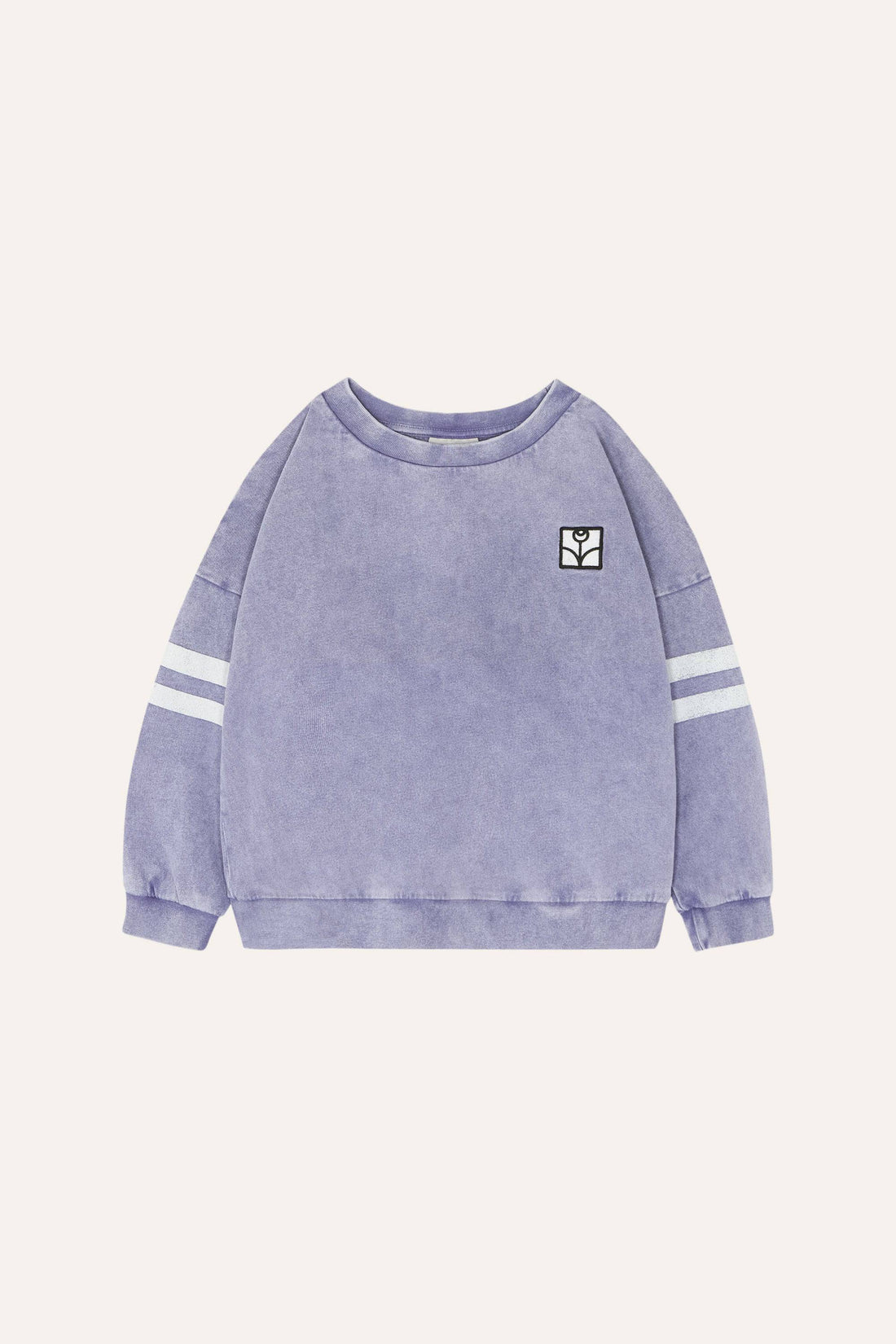 Washed Blue Oversized Kids Sweatshirt - Parkette.