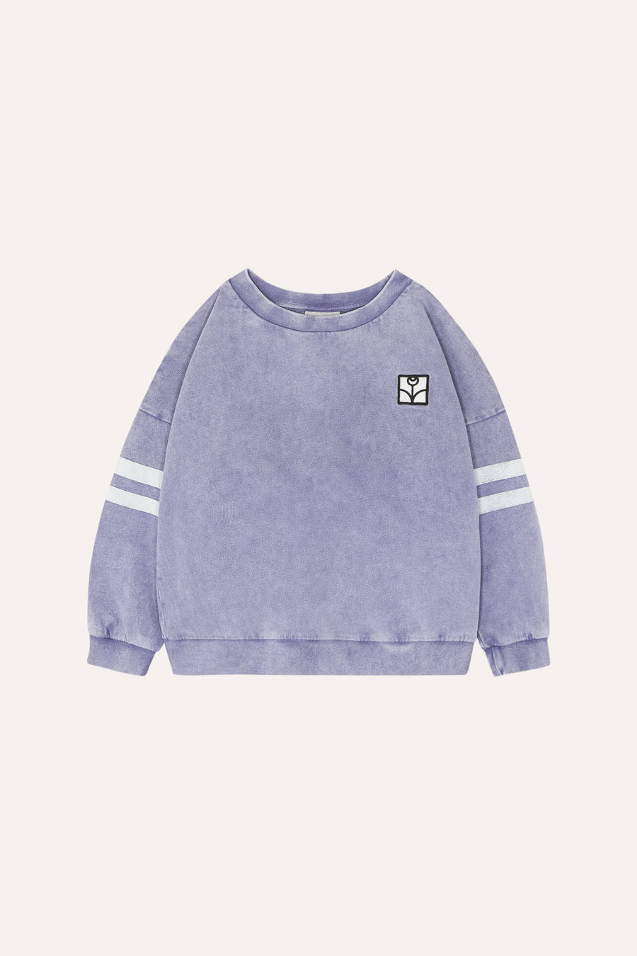 Washed Blue Oversized Kids Sweatshirt - Parkette.