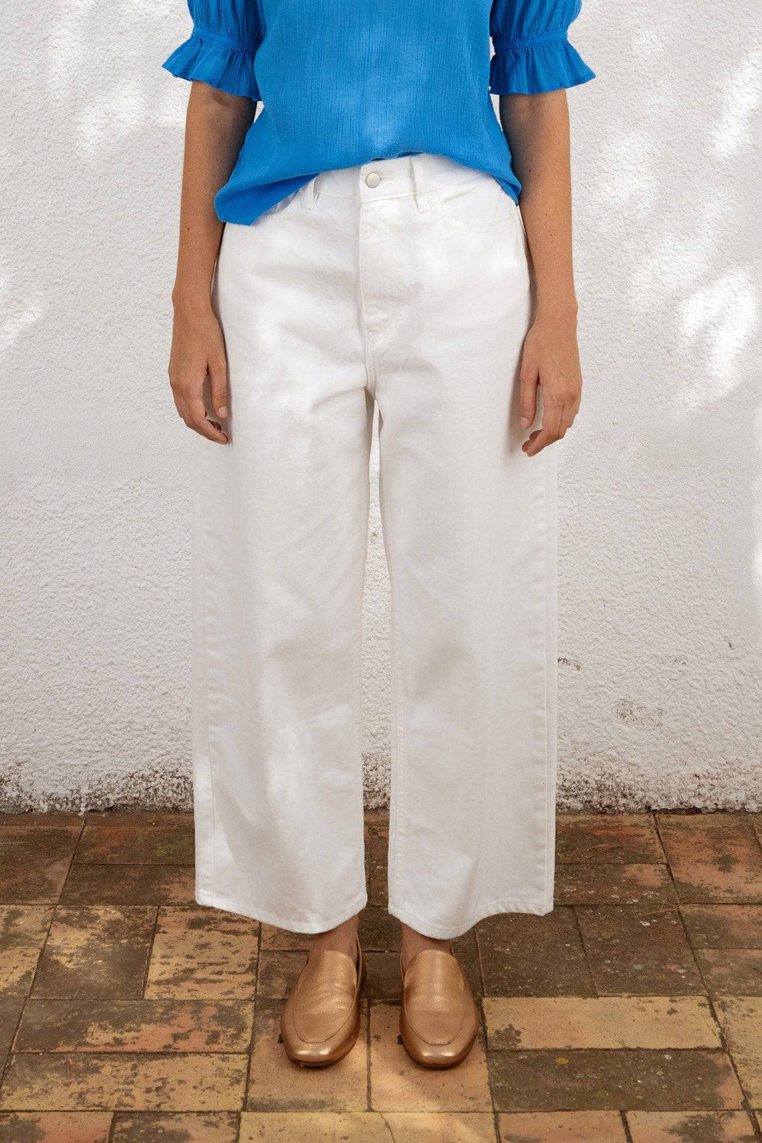 Berta Pant - White - Parkette.