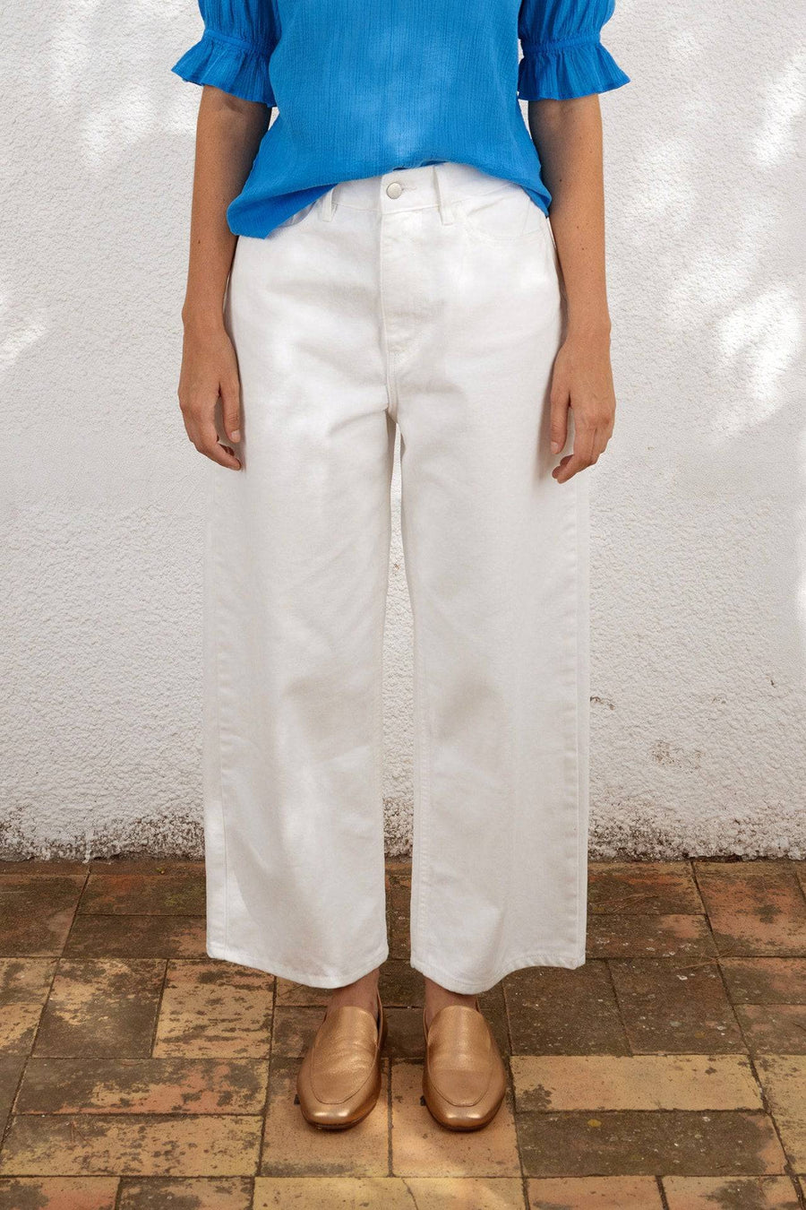 Berta Pant - White - Parkette.