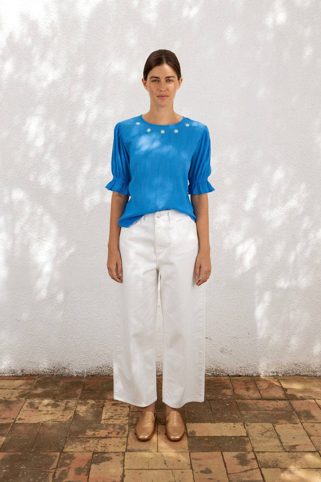 Berta Pant - White - Parkette.