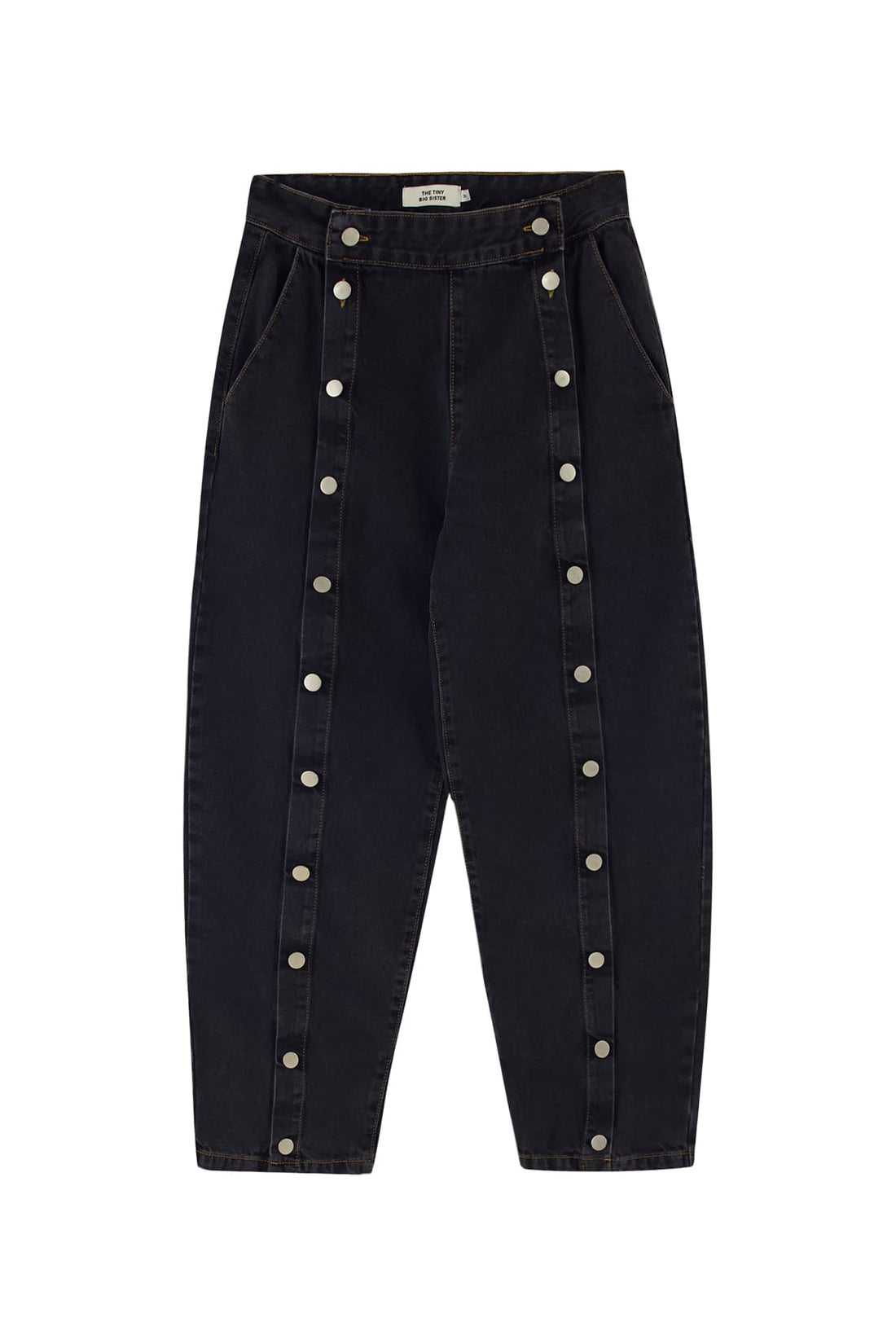 Denim Buttons Trousers - Parkette.
