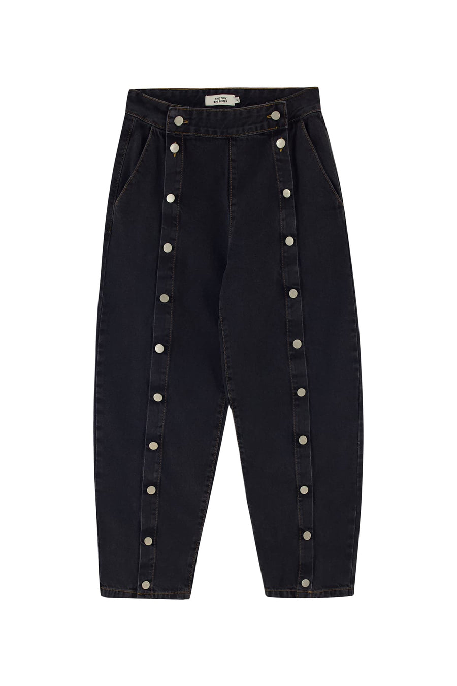 Denim Buttons Trousers - Parkette.