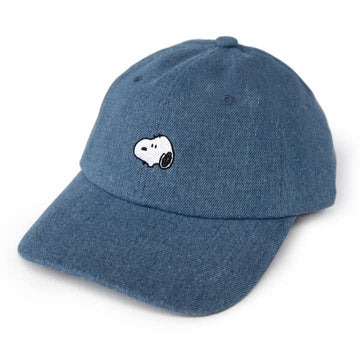 3P4 X Peanuts® - Snoopy Embroidered Denim Dad Hat - Parkette.