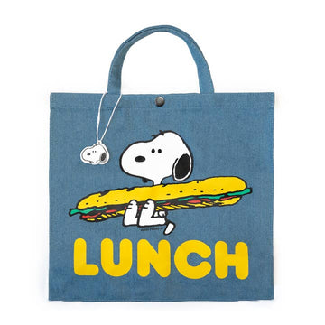 3P4 x Peanuts® - Snoopy Lunch Vintage-Style Market Tote - Parkette.