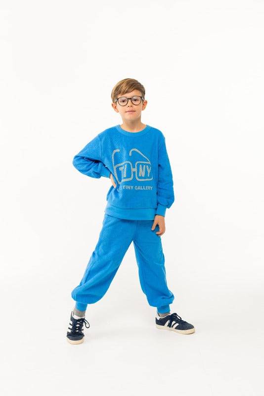 Solid Sweatpant - Blue - Parkette.