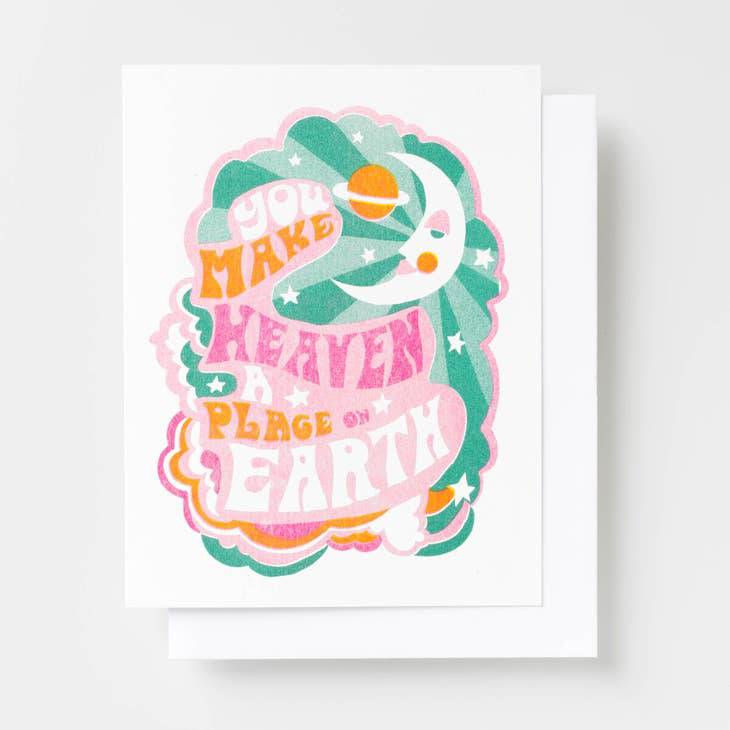 Heaven a Place on Earth Risograph Card - Parkette.