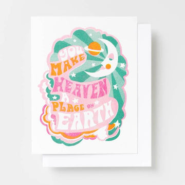 Heaven a Place on Earth Risograph Card - Parkette.
