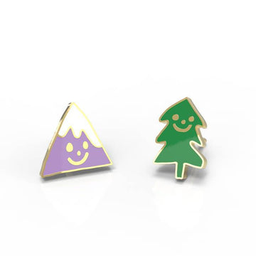 Mountain and Tree Earrings - Parkette.