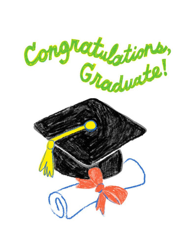 You Did it Grad Risograph Card - Parkette.