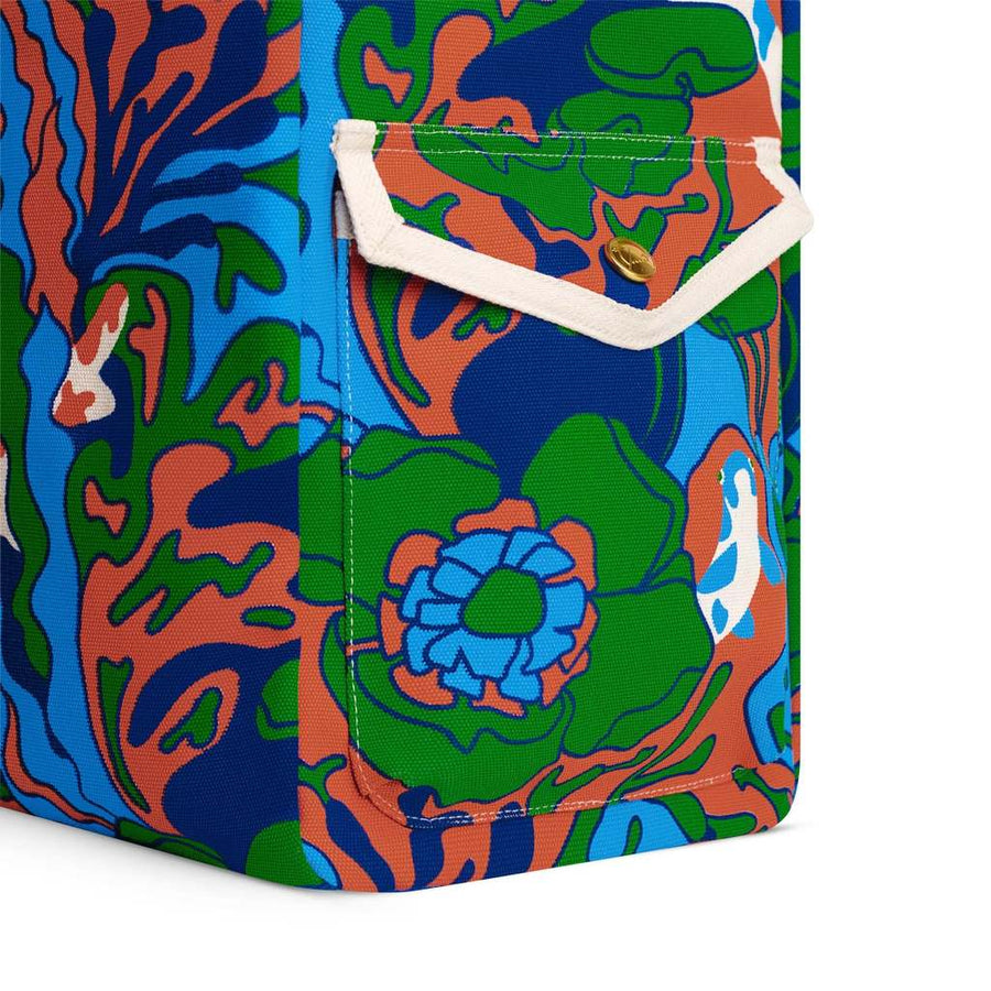 Trippy Fish Blue Beach Bag - Parkette.
