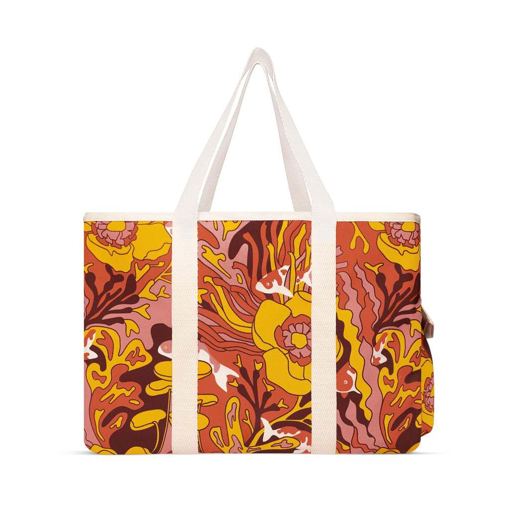 Trippy Fish Orange Beach Bag - Parkette.