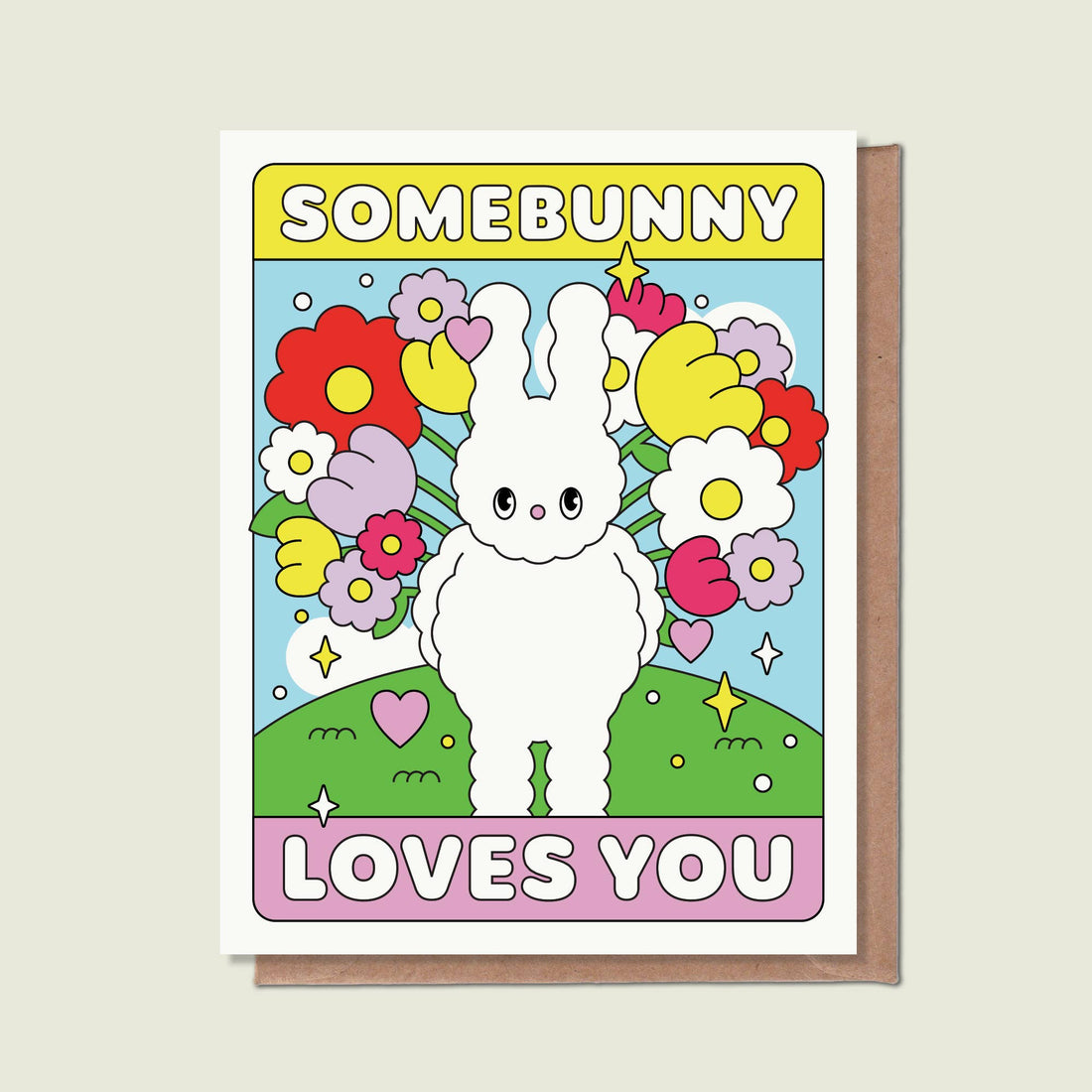 Somebunny Loves You Greeting Card - Parkette.