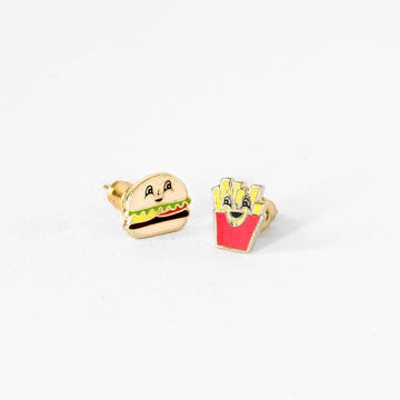 Burger And Fries Earrings - Parkette.