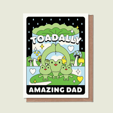 Toadally Amazing Dad Greeting Card - Parkette.