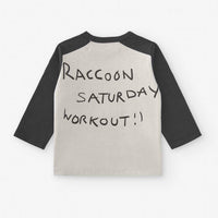 Raccoon Saturday Workout Long-Sleeve T-Shirt - Parkette.