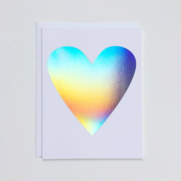 Hologram Heart Note Card - Parkette.