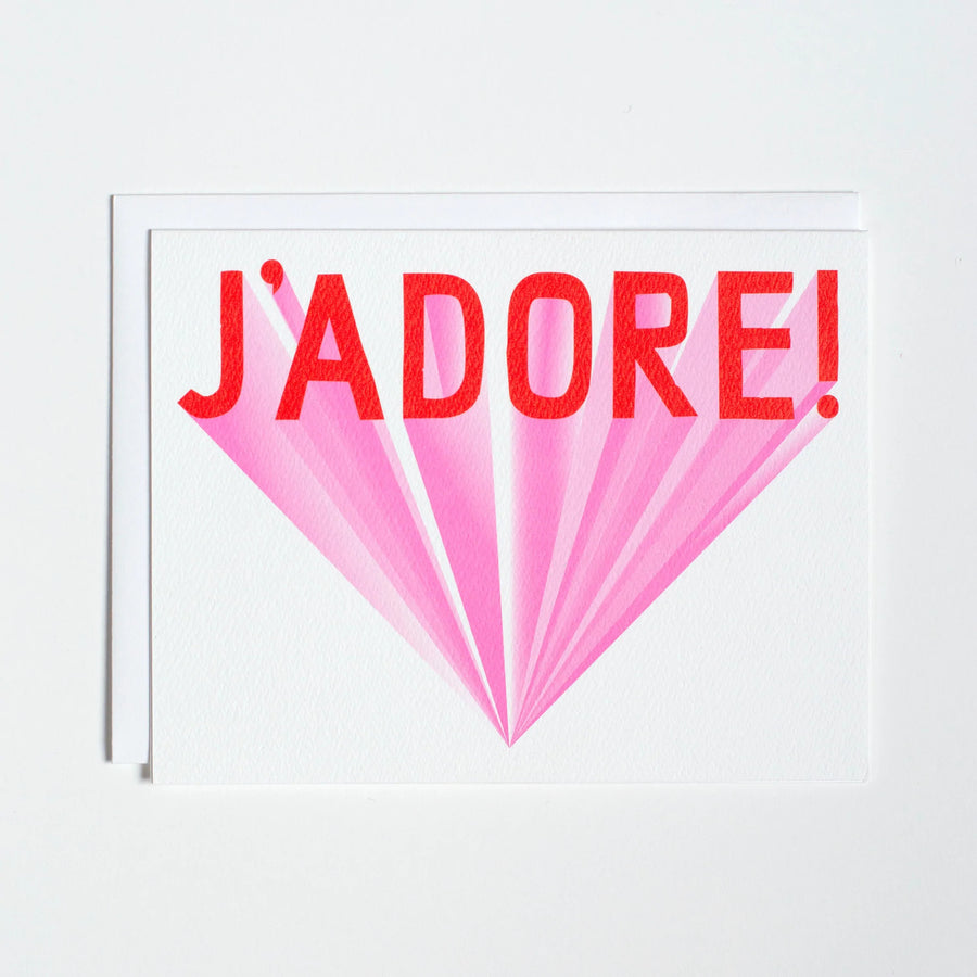J'Adore Note Card - Parkette.