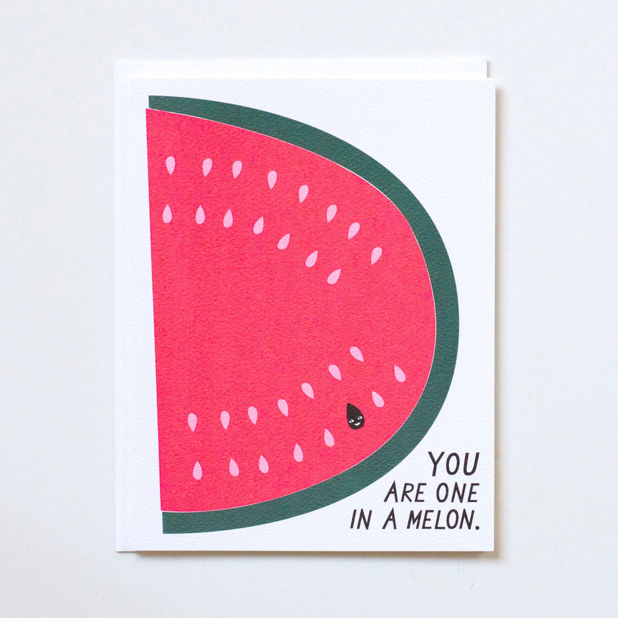 One In A Melon Note Card - Parkette.