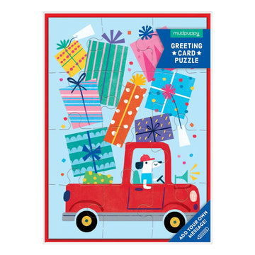 Birthday Truck Puzzle Greeting Card - Parkette.