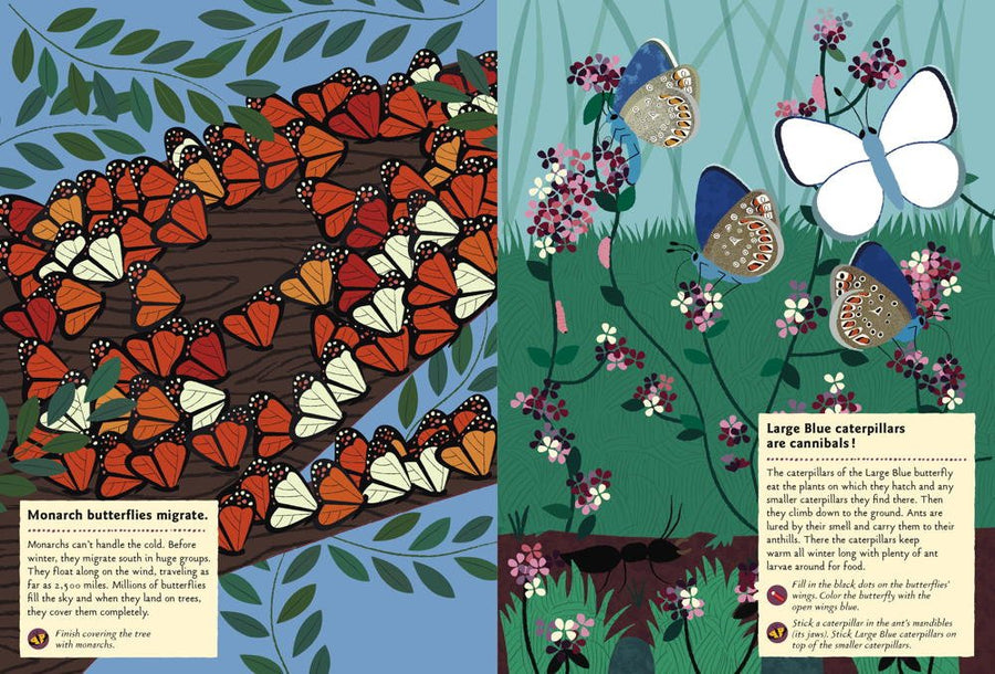 Butterflies of the World: My Nature Sticker Activity Book - Parkette.