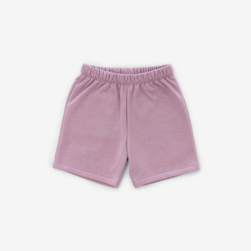 Organic Cotton Fleece Shorts - Raisin - Parkette.