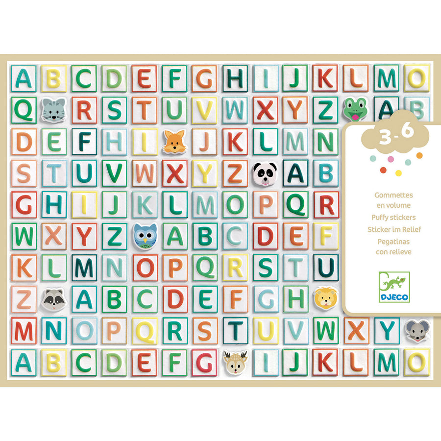 Alphabet Puffy Stickers - Parkette.