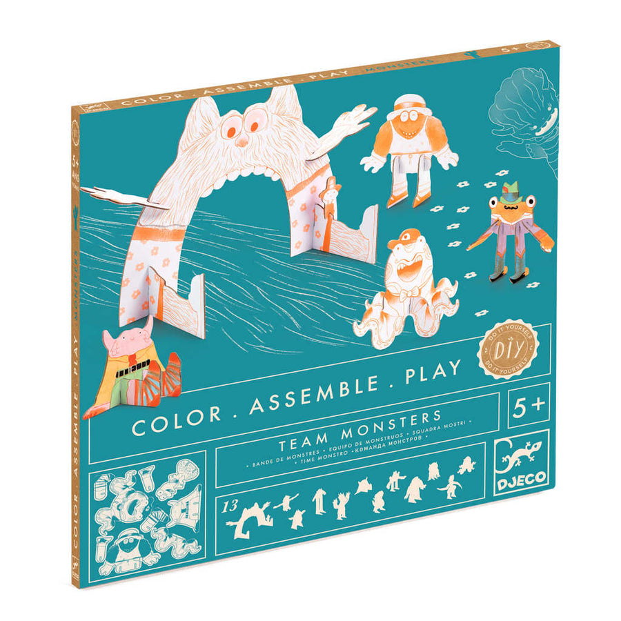 Color Assemble Play - Team Monsters - Parkette.