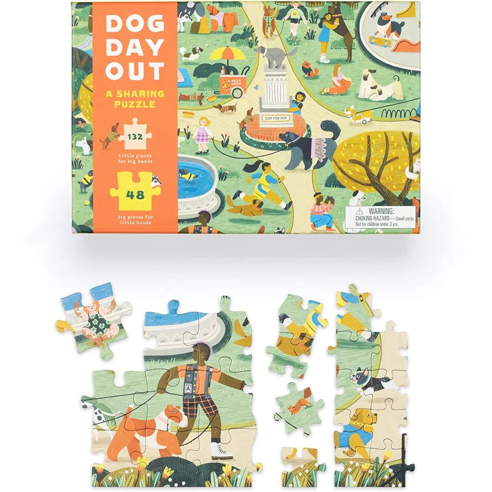 Dog Day Out! A Sharing Puzzle For Kids and Grownups - Parkette.
