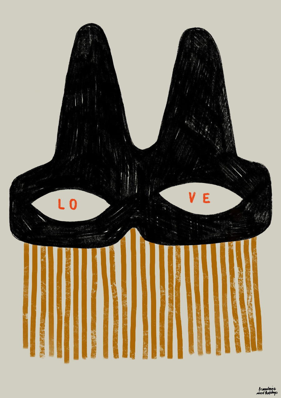 Mask Love Poster - Parkette.