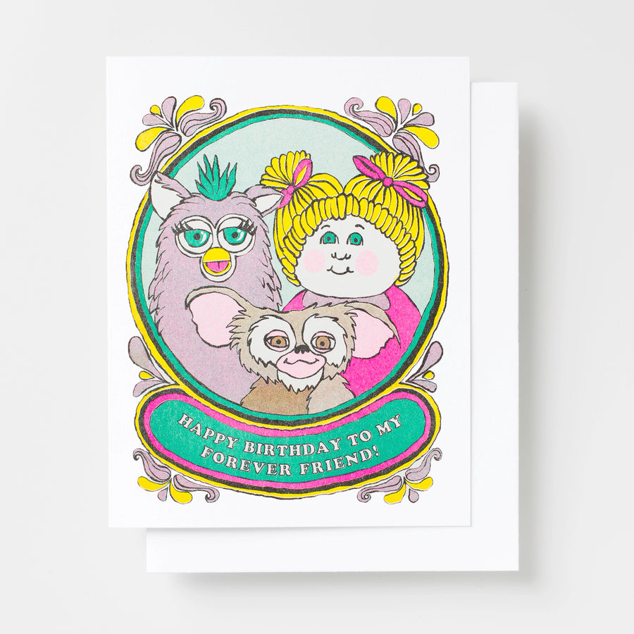Happy Birthday Forever Friend Greeting Card - Parkette.